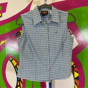 Five Star by Roper, Sleeveless Button Down Shirt. Size Medium. Excellent cond!